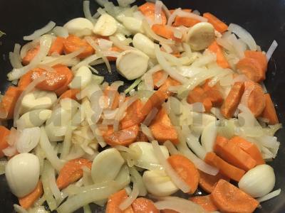 "Pilafas" iš sorų Žingsnis 2