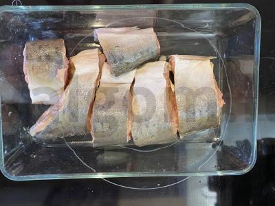 Rausvoji lašiša su citrina ir grietine Žingsnis 2