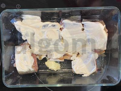 Rausvoji lašiša su citrina ir grietine Žingsnis 4