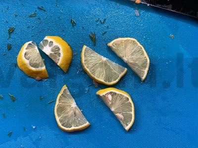 Rausvoji lašiša su citrina ir grietine Žingsnis 5