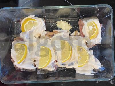 Rausvoji lašiša su citrina ir grietine Žingsnis 6