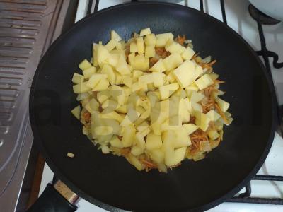 Solyanka "Kislyanka su bulvėmis". Žingsnis 4