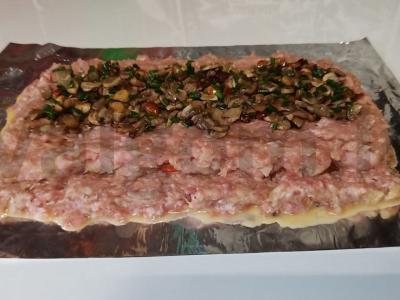 Grybai su malta kiauliena Žingsnis 4