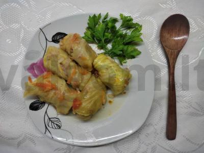 Aromatingi folijoje įdaryti kopūstai pagrindine nuotrauka