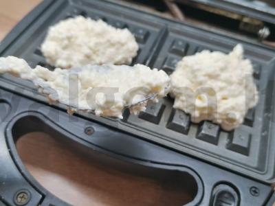 Vafliai su varške ir varškės sūriu Žingsnis 4