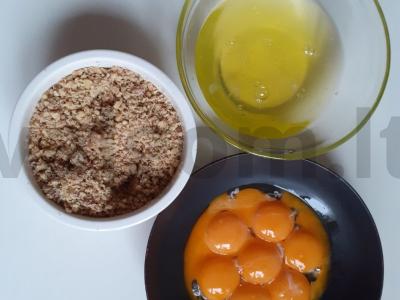 Graikiniai riešutai su kremu Žingsnis 1