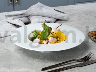 Salotos su kukurūzais ir mandarinais pagrindine nuotrauka
