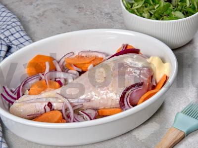 Kepta kalakutiena su Adygėjos druska Žingsnis 1