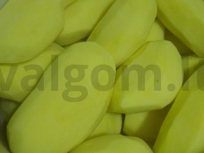 Keptas upėtakis su bulvių koše Žingsnis 1