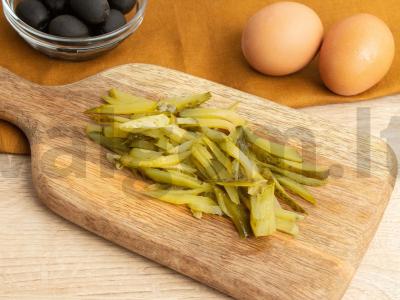 Salotos boltuška su žuvies konservais Žingsnis 1