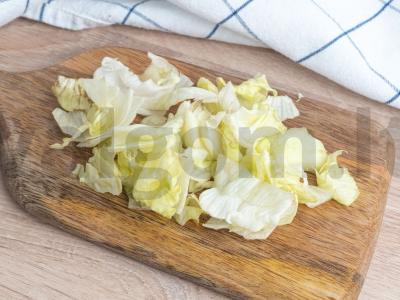 Salotos su laimo sultimis ir mandarinais Žingsnis 1