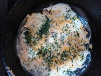 Omletas su cukinija ir sūriu Žingsnis 5