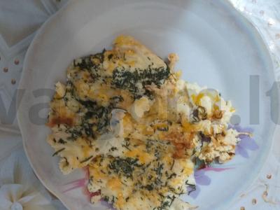 Omletas su cukinija ir sūriu pagrindine nuotrauka