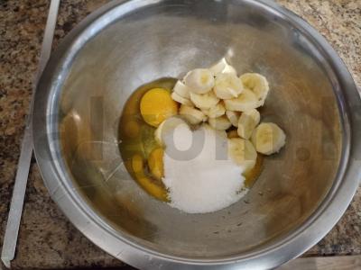 Oro bananiniai blyneliai Žingsnis 1