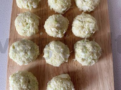 Lengvi kopūstų paplotėliai Žingsnis 2