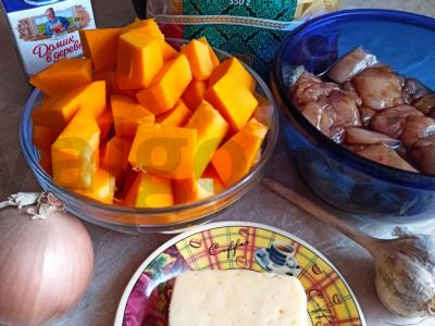 Vištienos filė su moliūgais Žingsnis 1