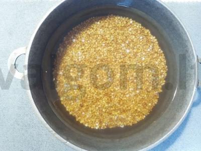 Grikiai su vištienos filė po švelniu padažu Žingsnis 1