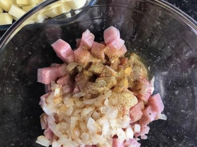 Mėsa su bulvėmis po sūriu Žingsnis 2