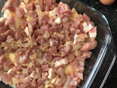 Mėsa su bulvėmis po sūriu Žingsnis 4