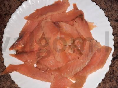 Lengvai sūdyti upėtakiai maistinėje plėvelėje Žingsnis 3