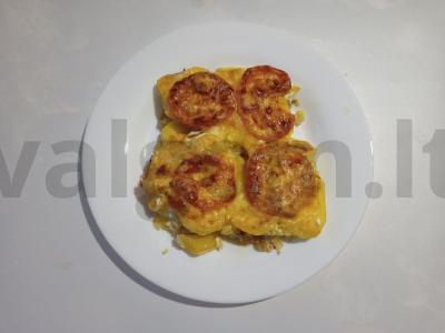 Bulvės su mėsa orkaitėje pagrindine nuotrauka