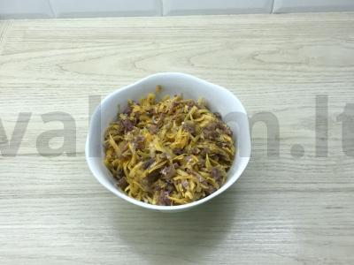 Klasikinis mantas su mėsa ir moliūgais Žingsnis 5