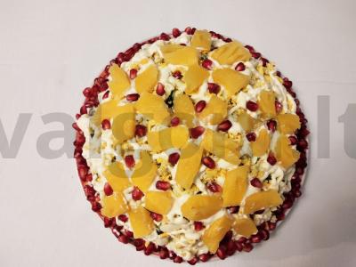 Grybų salotos su vištienos filė ir ananasais Žingsnis 4