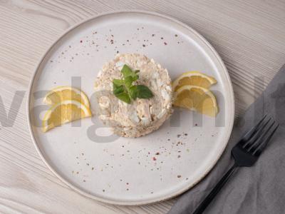 Greitos salotos su konservuota žuvimi ir ryžiais Žingsnis 5