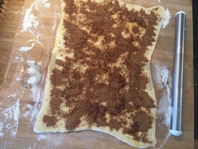 Aštrios cinamono sraigių bandelės Žingsnis 6