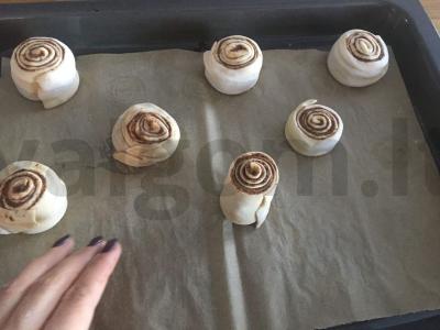 Aštrios cinamono sraigių bandelės Žingsnis 9