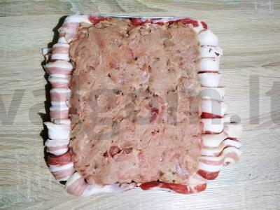 Gausus mišrios mėsos terinas Žingsnis 3