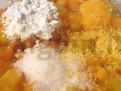 Zebra varškės ir moliūgų apkepas Žingsnis 3