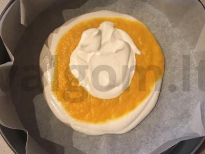 Zebra varškės ir moliūgų apkepas Žingsnis 6