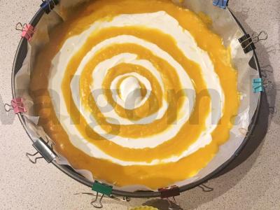 Zebra varškės ir moliūgų apkepas Žingsnis 7