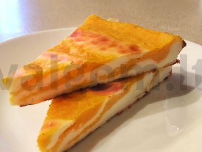 Zebra varškės ir moliūgų apkepas pagrindine nuotrauka