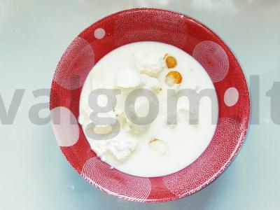 Varškės desertas su vyšniomis Žingsnis 2