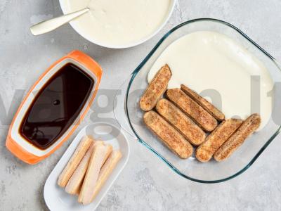 Tiramisu su maskarpone Žingsnis 2