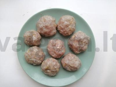 Neįprasti elnienos mėsos kukuliai Žingsnis 3