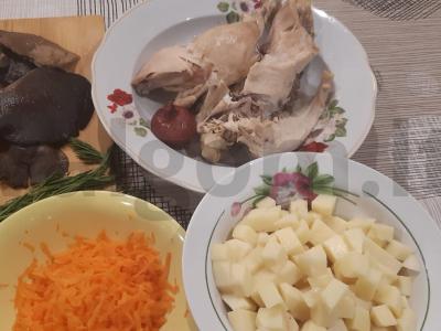 Makaronų sriuba su grybais Žingsnis 2