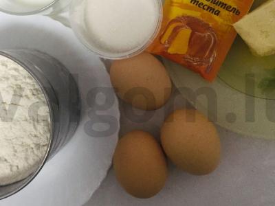 Kreminis keksas Žingsnis 1