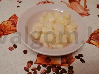 Vištienos krūtinėlė su ananasais ir sūriu Žingsnis 3