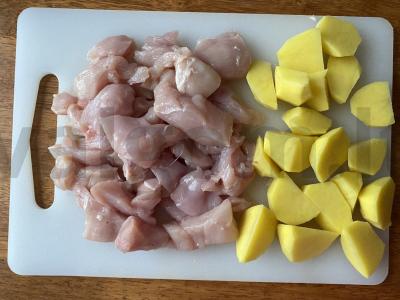 Kepta vištiena ir bulvės Žingsnis 2