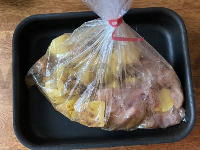 Kepta vištiena ir bulvės Žingsnis 4