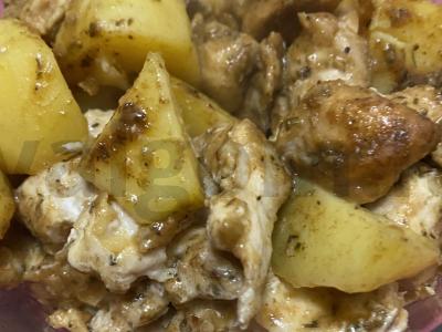 Kepta vištiena ir bulvės Žingsnis 5