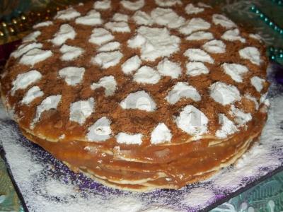Žiemos pasakų vaflinis tortas pagrindine nuotrauka
