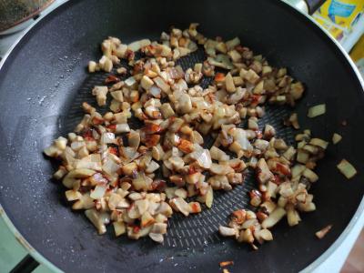 Grybų plokštainis su sūriu Žingsnis 2