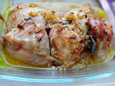 Vištienos šlaunelės svogūnų marinate Žingsnis 3
