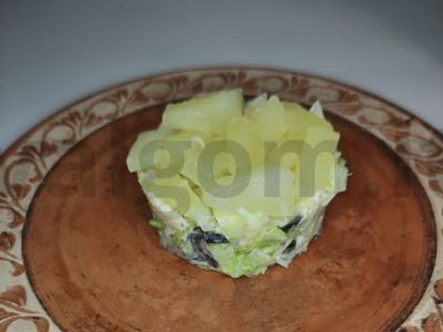 Ananasų salotos "Ananasų malonumas". pagrindine nuotrauka