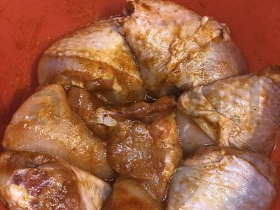 Bulvės su vištiena rankovėje Žingsnis 2