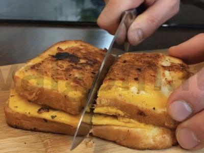 Sumuštinis su kumpiu ir kiaušiniu Žingsnis 6